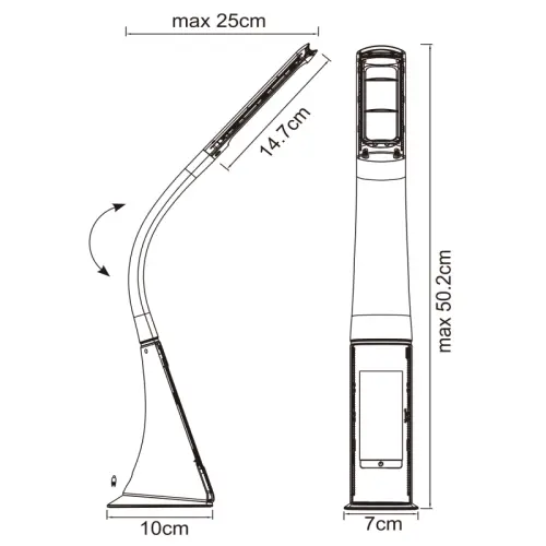 Stolové svietidlo Globo 58334 LED 6,5W 260lm 230V IP20